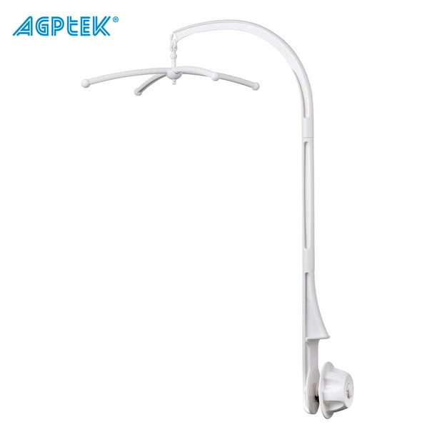 Deerbb Baby Crib Mobile Arm with Music Box Holder for Boys Girls Bracket Nut Screw Box Baby Cot Bed Stent Set